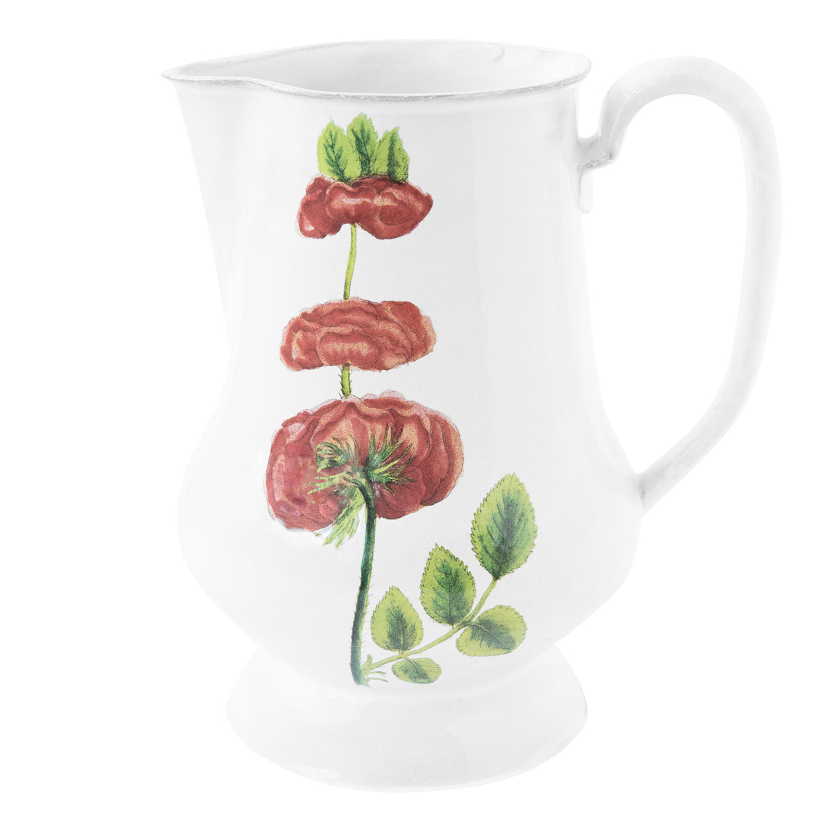 John Derian Triple Rose Pitcher