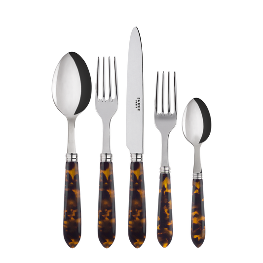 Sabre Paris 5 piece Faux Tortoise Flatwear