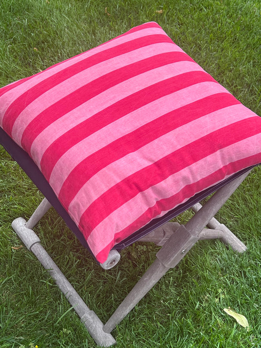 Vintage Signature Ticking Stripe Pillow