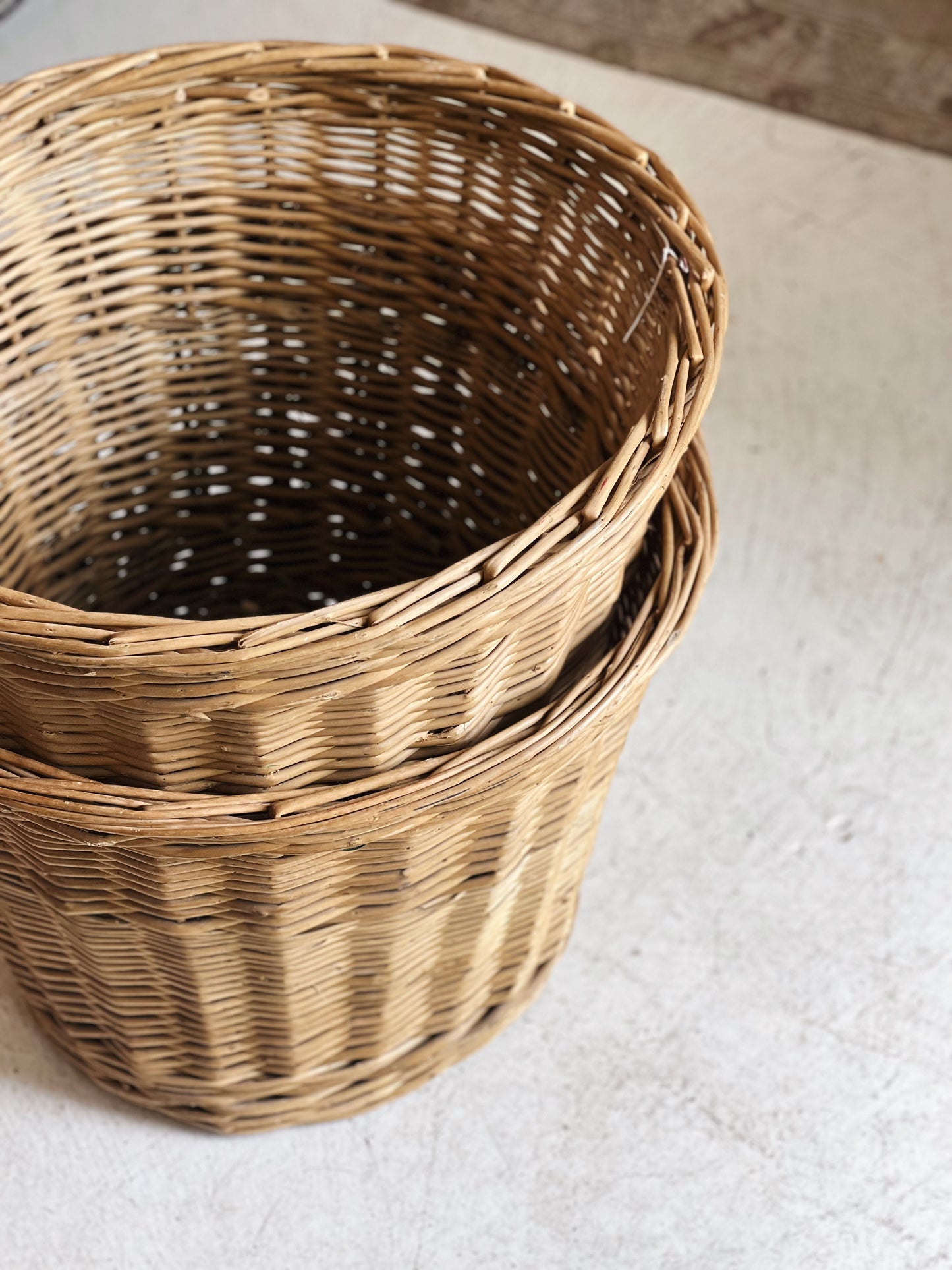 Vintage French Woven Basket