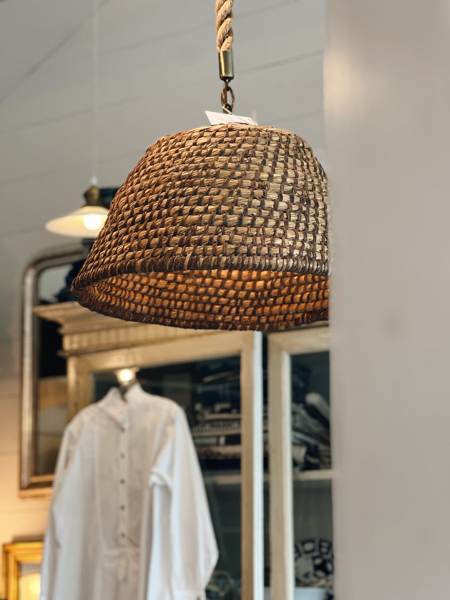 Woven Rattan Pendant Light