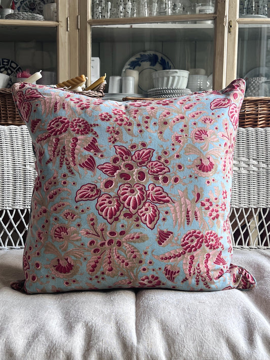 Vintage French Ornate Floral Pillow