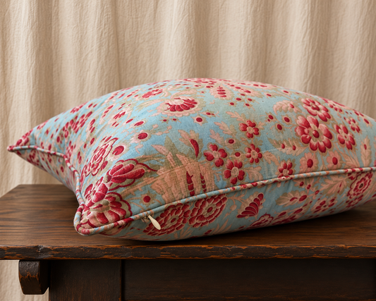 Vintage French Ornate Floral Pillow