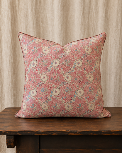 Vintage French Floral Medallion Pillow