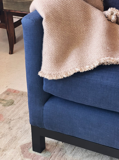 Bespoke Belgian Linen Loveseat