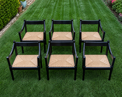 Carimate Armchairs by Vico Magistretti, set of 6