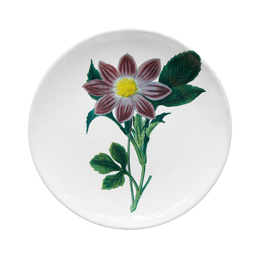 John Derian Pink Flower Dinner Plate