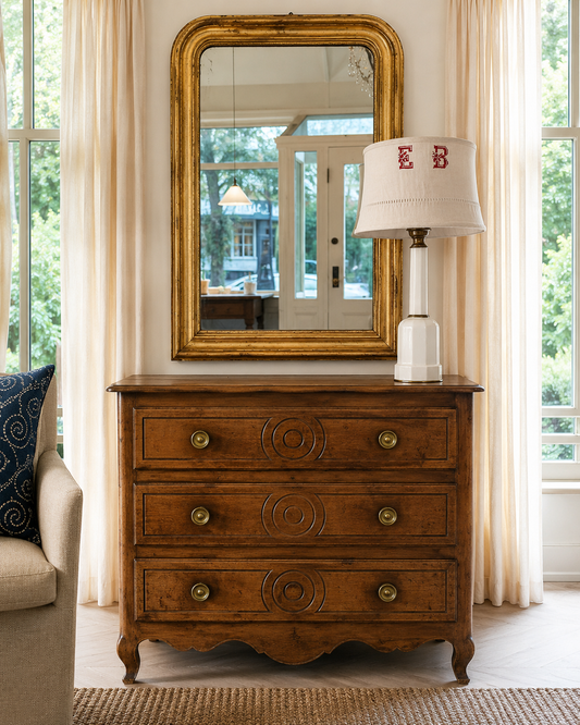 French Provincial Walnut Commode