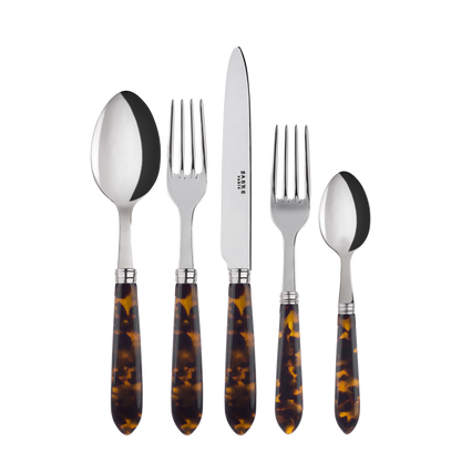 Sabre Paris 5 piece Faux Tortoise Flatwear