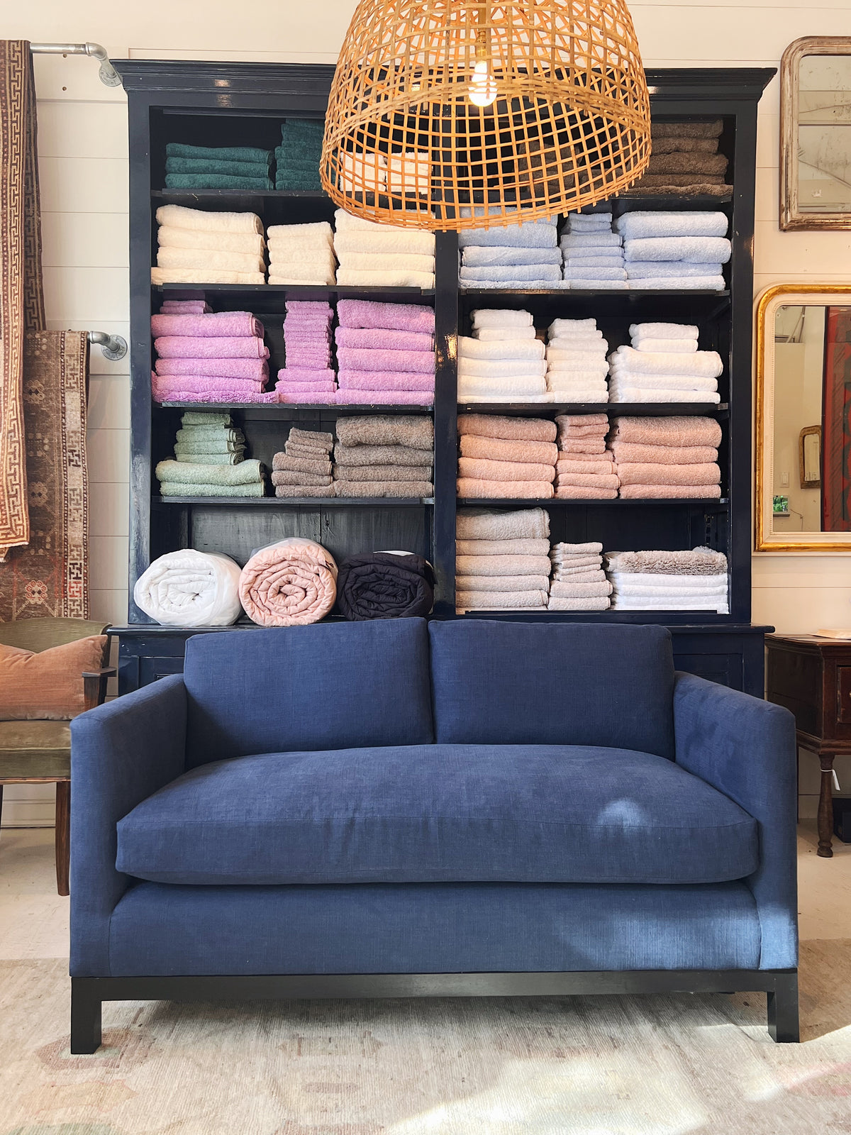 Bespoke Belgian Linen Loveseat