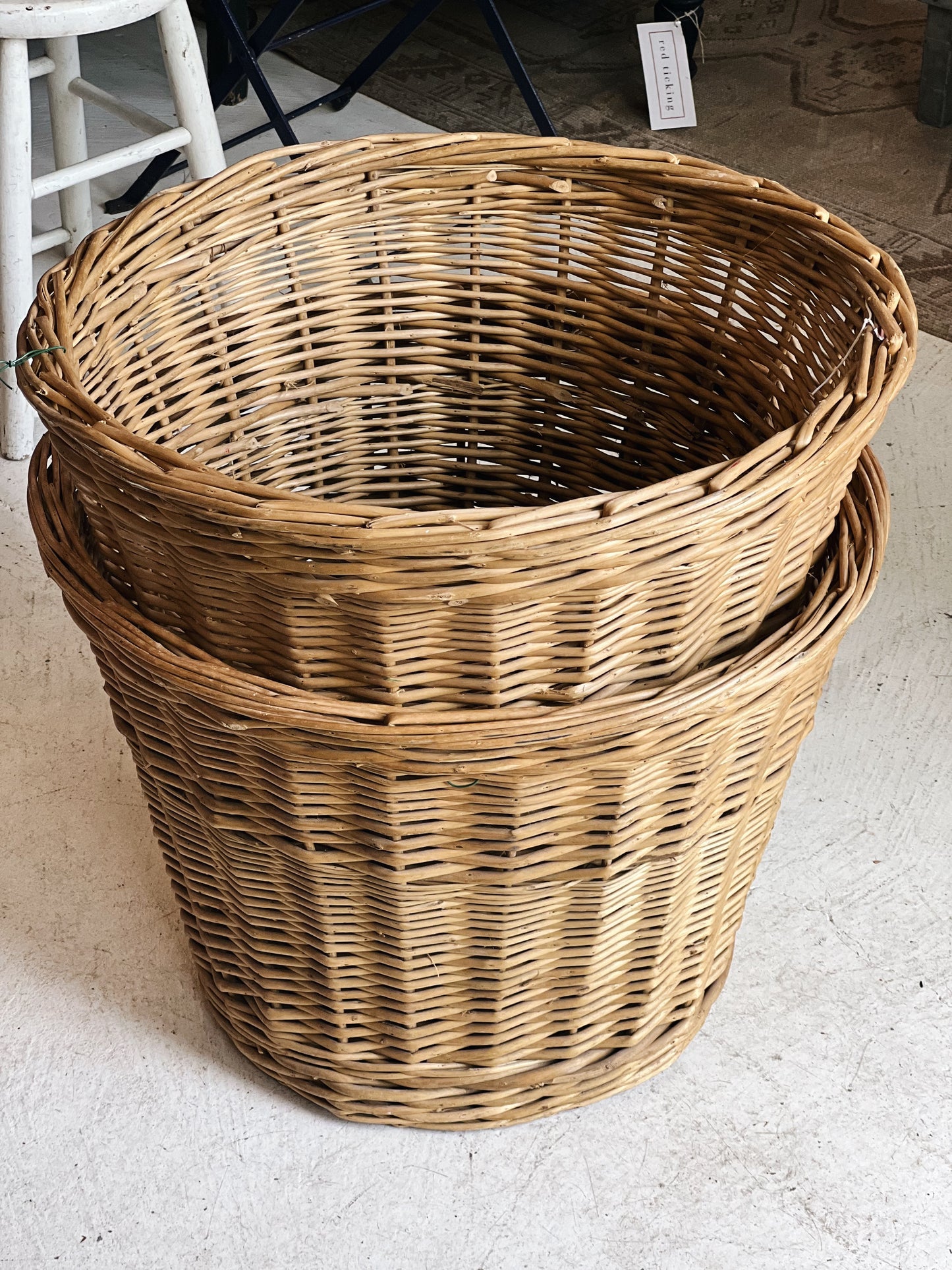 Vintage French Woven Basket