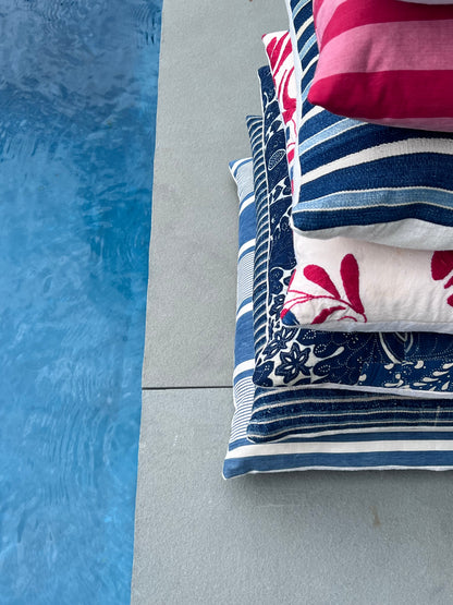 Vintage Signature Ticking Stripe Pillow