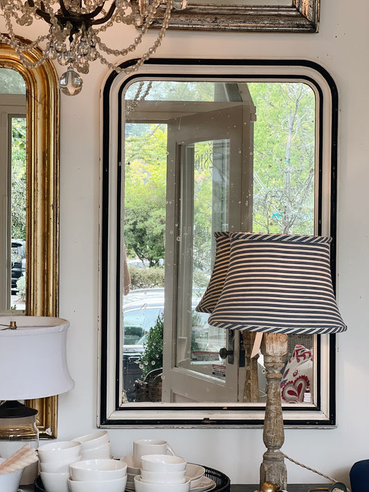 Antique Large 19th Century Louis Philippe Painted Mirror
