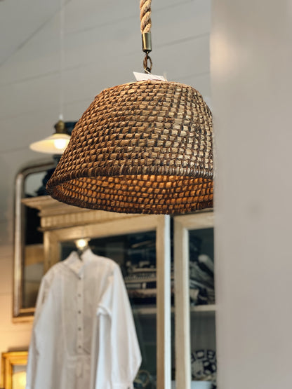 Woven Rattan Pendant Light