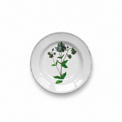 John Derian Columbine Flower Soup Plate