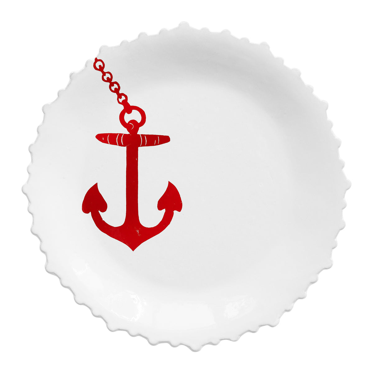 John Derian Anchor Large Dinner Plate