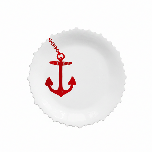 John Derian Anchor Large Dinner Plate