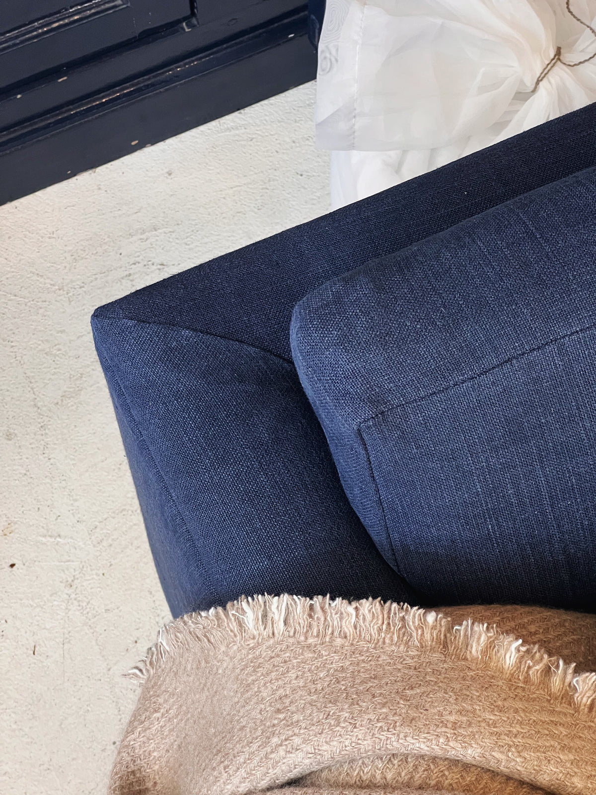 Bespoke Belgian Linen Loveseat
