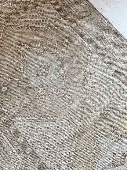 Vintage Turkish Runner in Neutrals