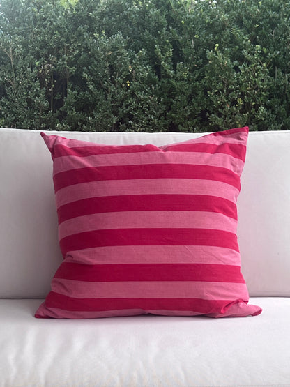 Vintage Signature Ticking Stripe Pillow
