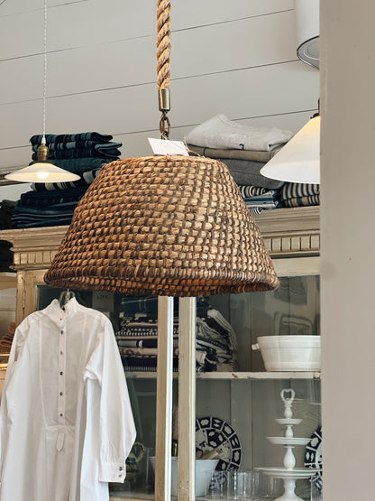 Woven Rattan Pendant Light