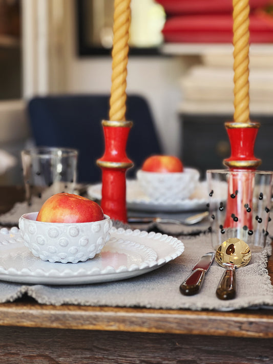 Handmade Glazed Taper Candle Holder