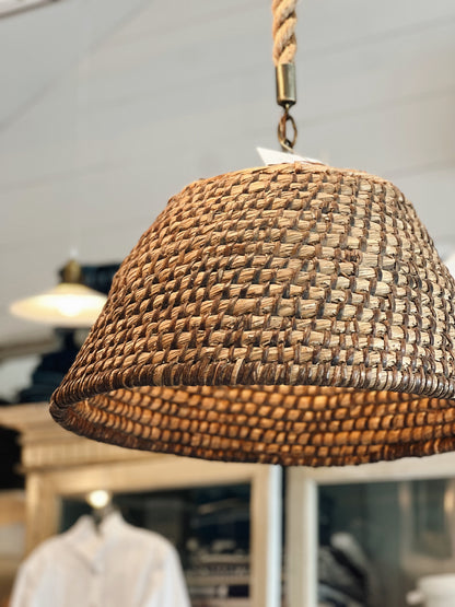Woven Rattan Pendant Light