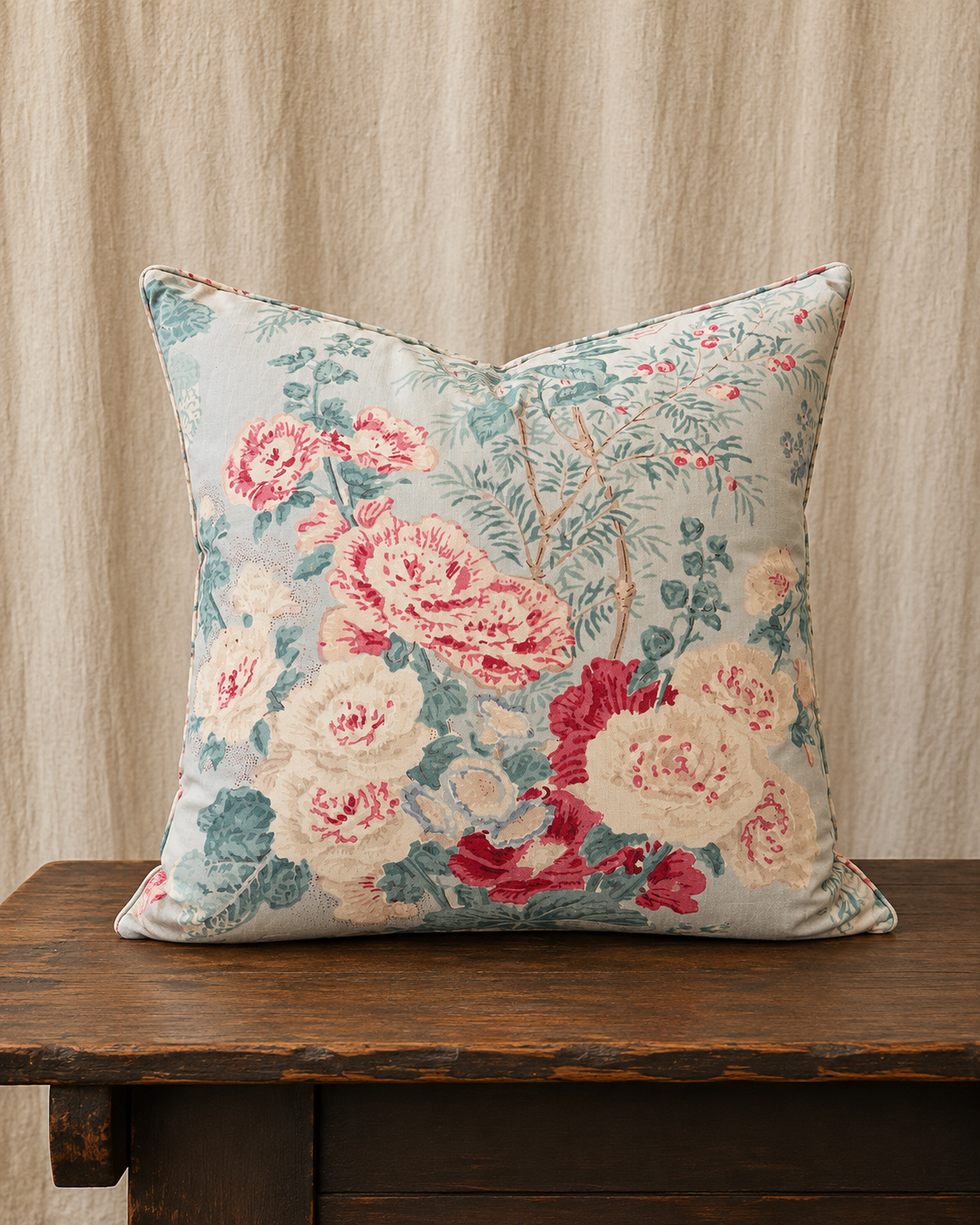 Vintage French Floral Pillow