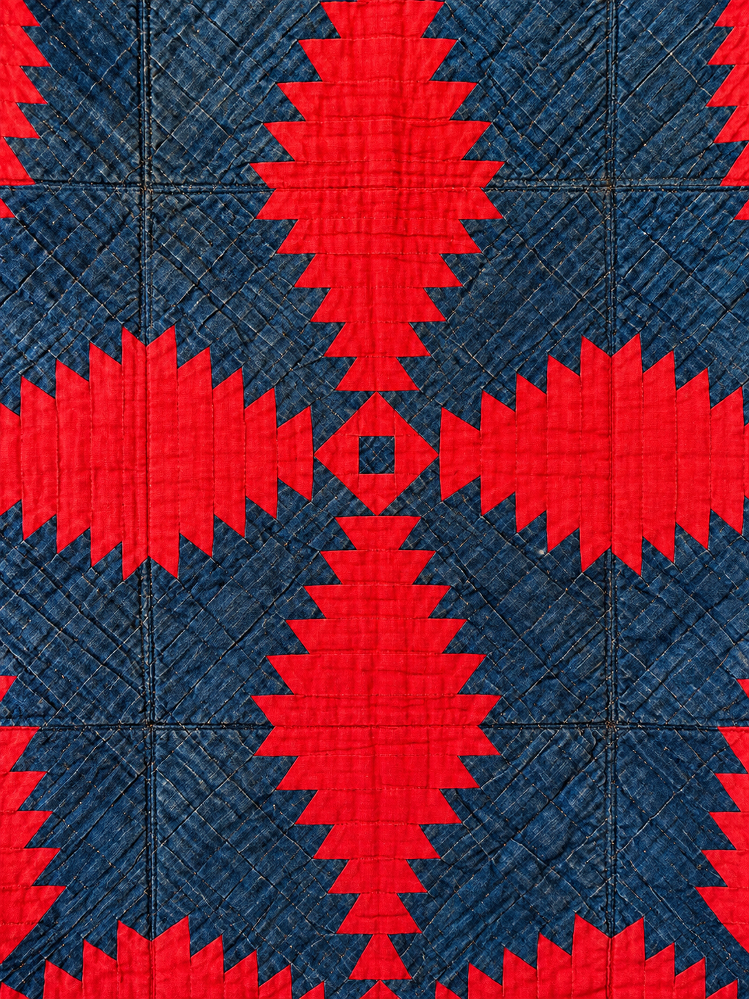 Antique Custom Framed Pineapple Quilt