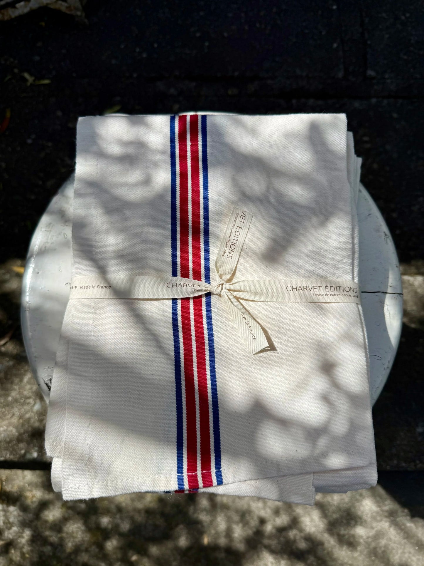 Charvet Editions Neutral Piano Tea Towel