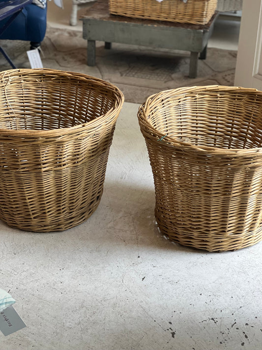 Vintage French Woven Basket