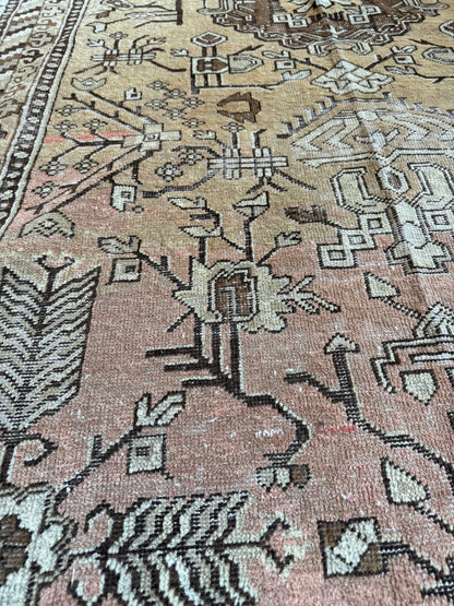 Vintage Large Khotan Rug in Golden Camel