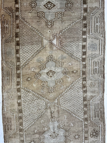 Vintage Turkish Runner in Neutrals