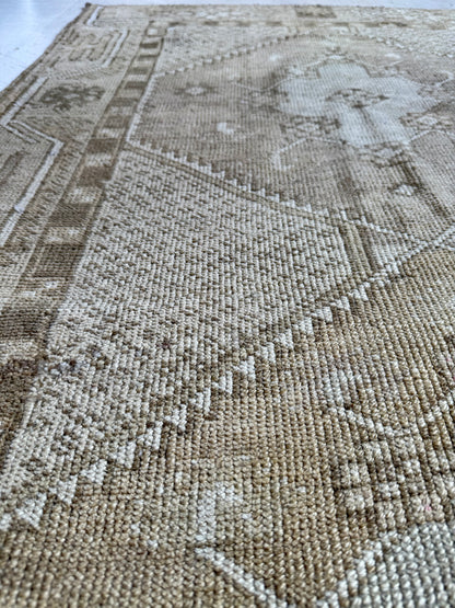 Vintage Turkish Runner in Neutrals