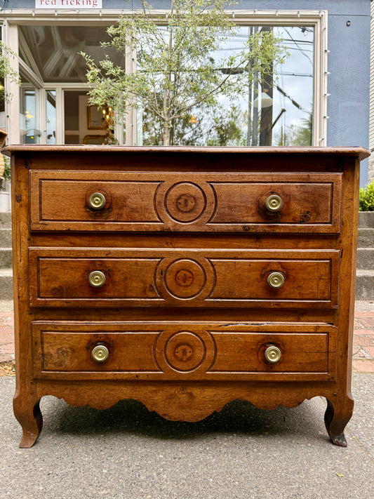 French Provincial Walnut Commode