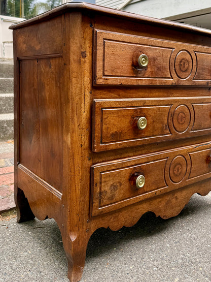 French Provincial Walnut Commode