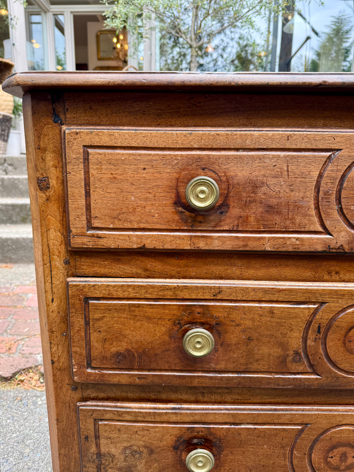 French Provincial Walnut Commode