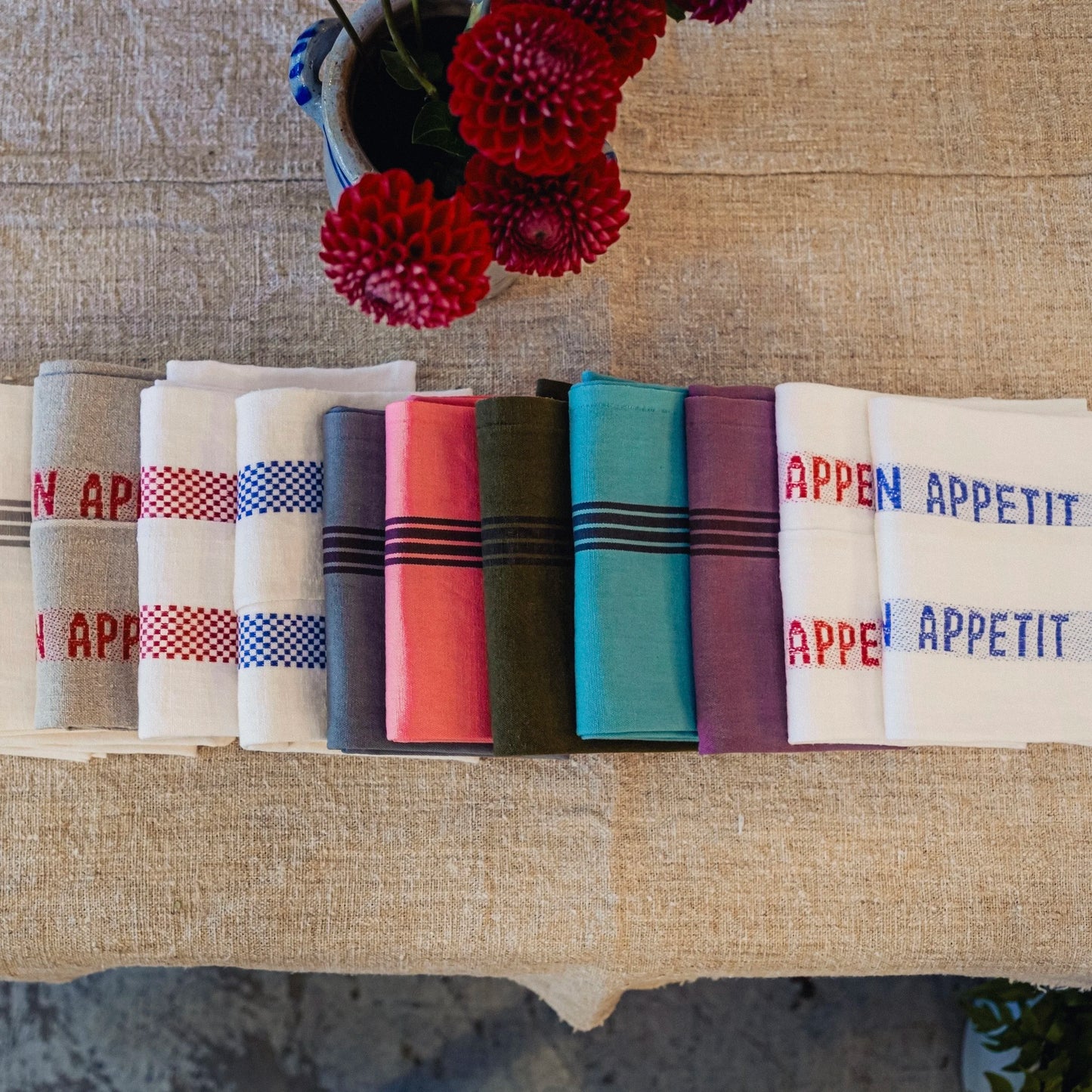 Charvet Editions Neutral Piano Tea Towel